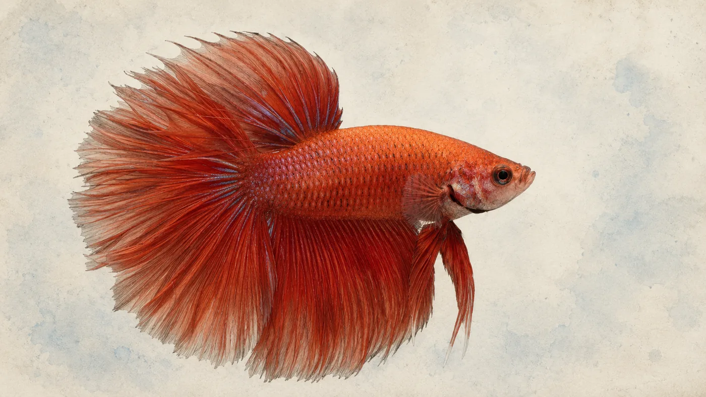 Betta splendens: living card for the betta fish