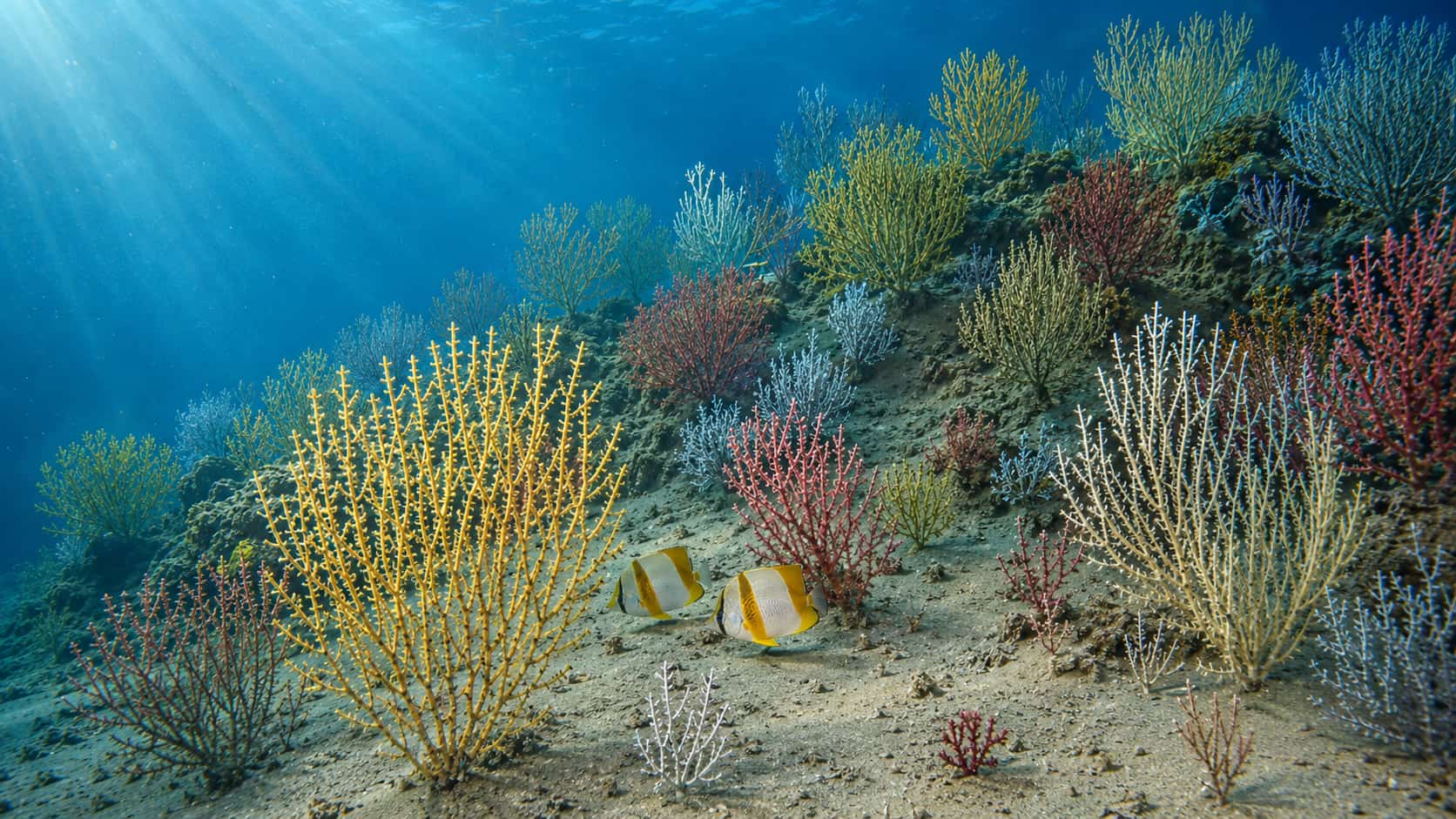 Il giardino del crepuscolo: coralli vivi a 54 metri al largo del Benin